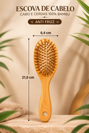 Labella Mar Escova Anti-Frizz de Bambu