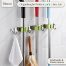 Suporte de Parede em Aço Inox Multiuso sem Furos para Cozinha, Lavanderia e Banheiro