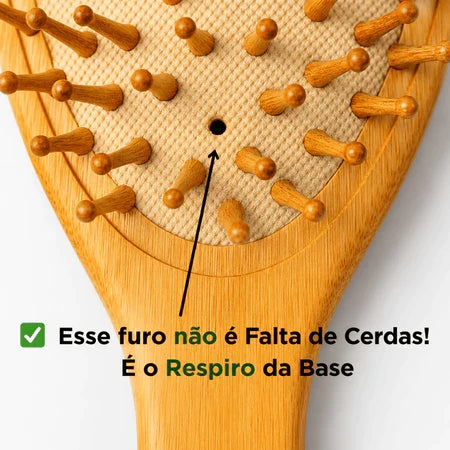 Labella Mar Escova Anti-Frizz de Bambu