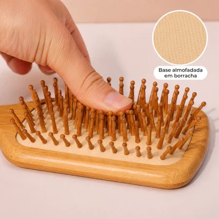 Labella Mar Escova Anti-Frizz de Bambu